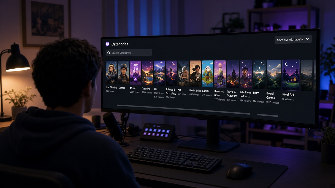 Why Nobody Watches Your Stream: Twitch Category Ranking Explained